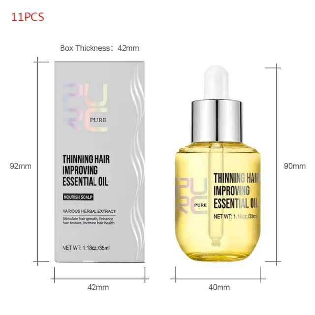 PURC Ginger Hair Nutrient Solution Essential Oil 11Pcs - Shop at LoveMi