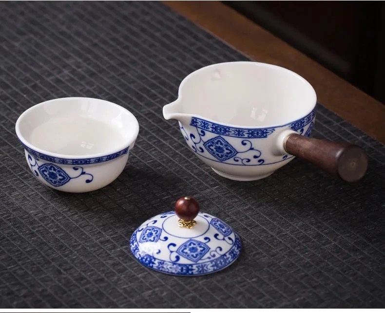 Title 1, Kung Fu Tea Set Side Handle One Pot Four Cups