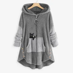 Harajuku Style Autumn Street Female Hooded Loose Sweater - Style B - View 1