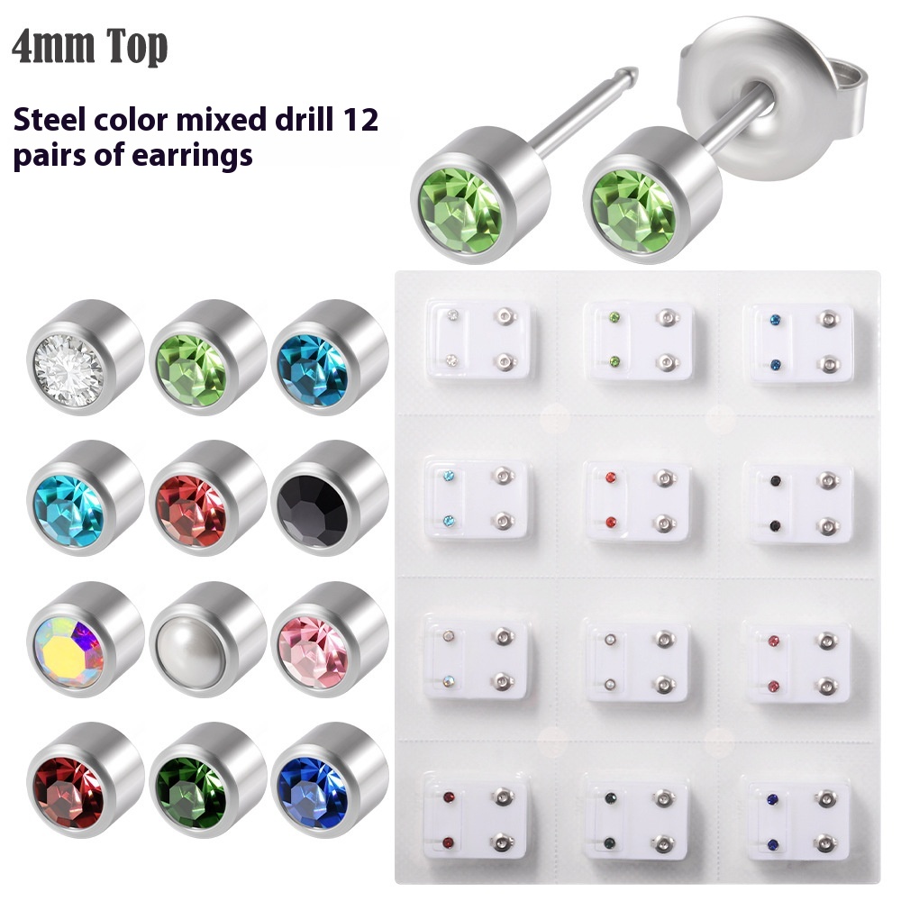 4mm Steel Mixed Rhinestone