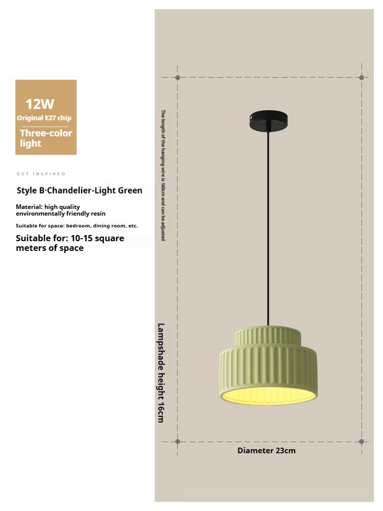 Type B Chandelier Green