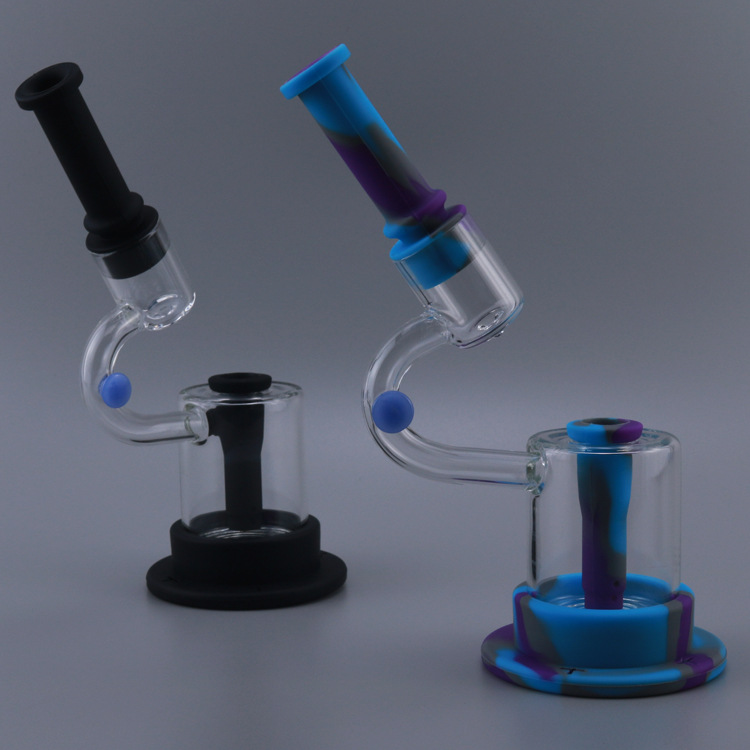 Title 2, Silicone Tobacco Pipe Glass With LED Light