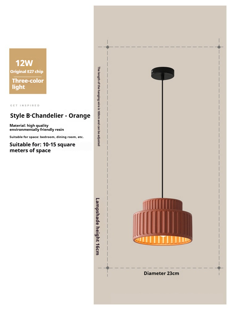 Type B Chandelier Orange