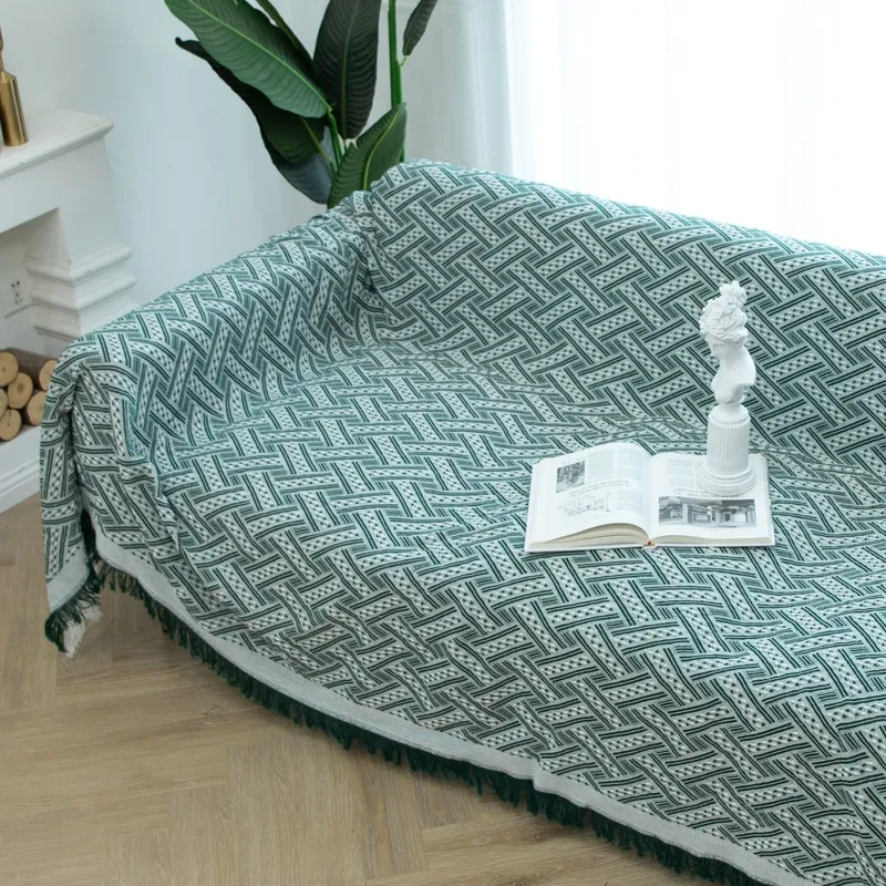 Cover Sofa Towel Universal Single Net Red Dust Cover - Green