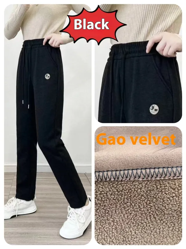 Loose Casual Pants High Waist Straight Women's Pants Black - Shop at LoveMi