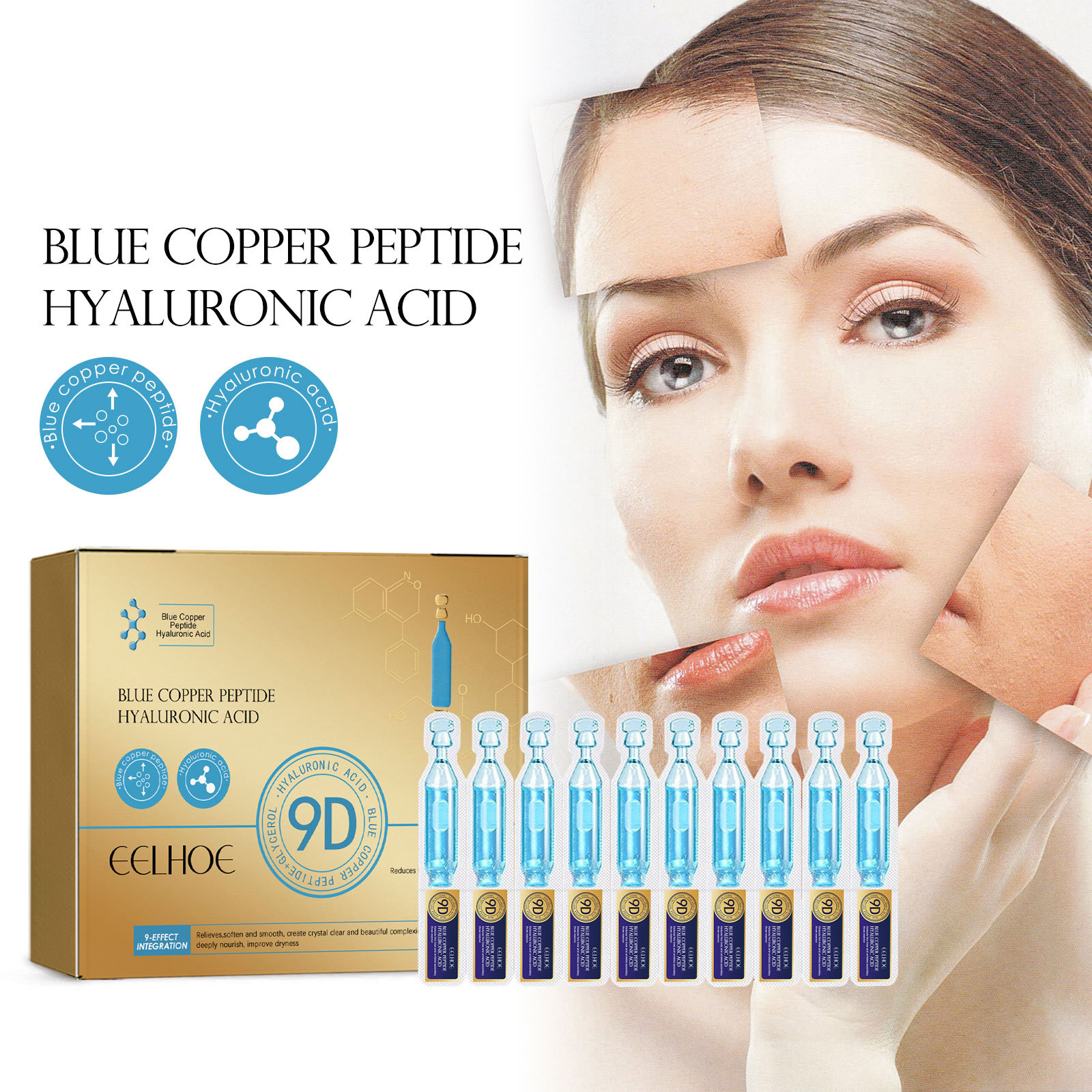 Title 1, Blue Copper Peptide Hyaluronic Acid Moisturizin...