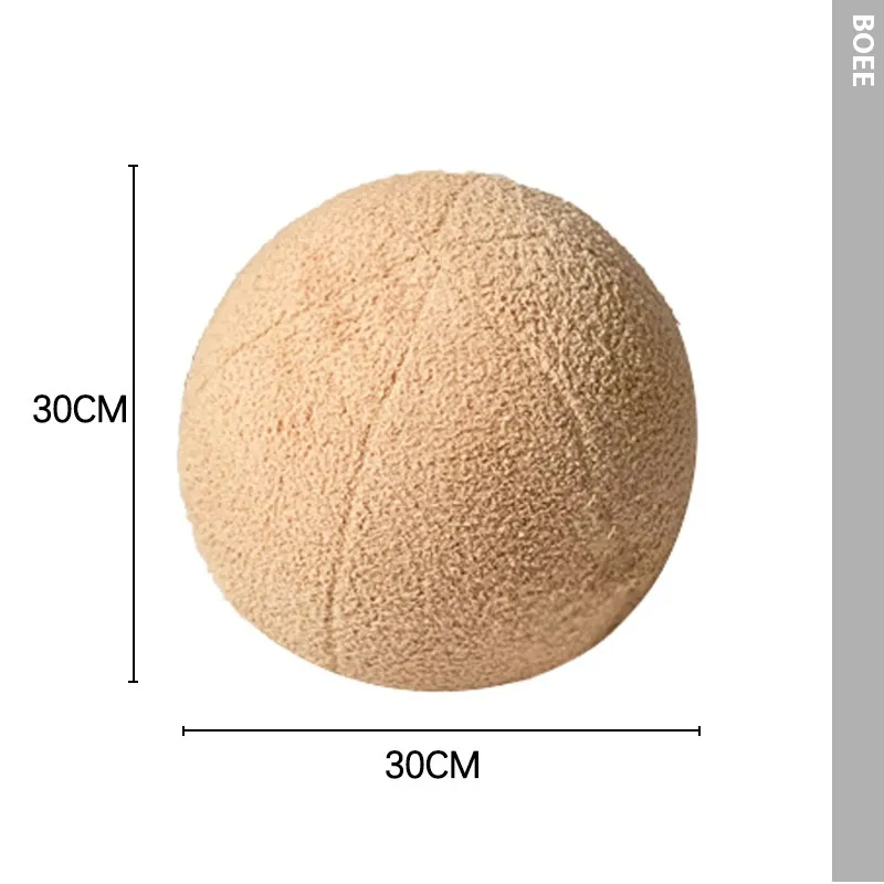 Living Room Sofa Round Spherical Pillow Decoration Cushion - Camel