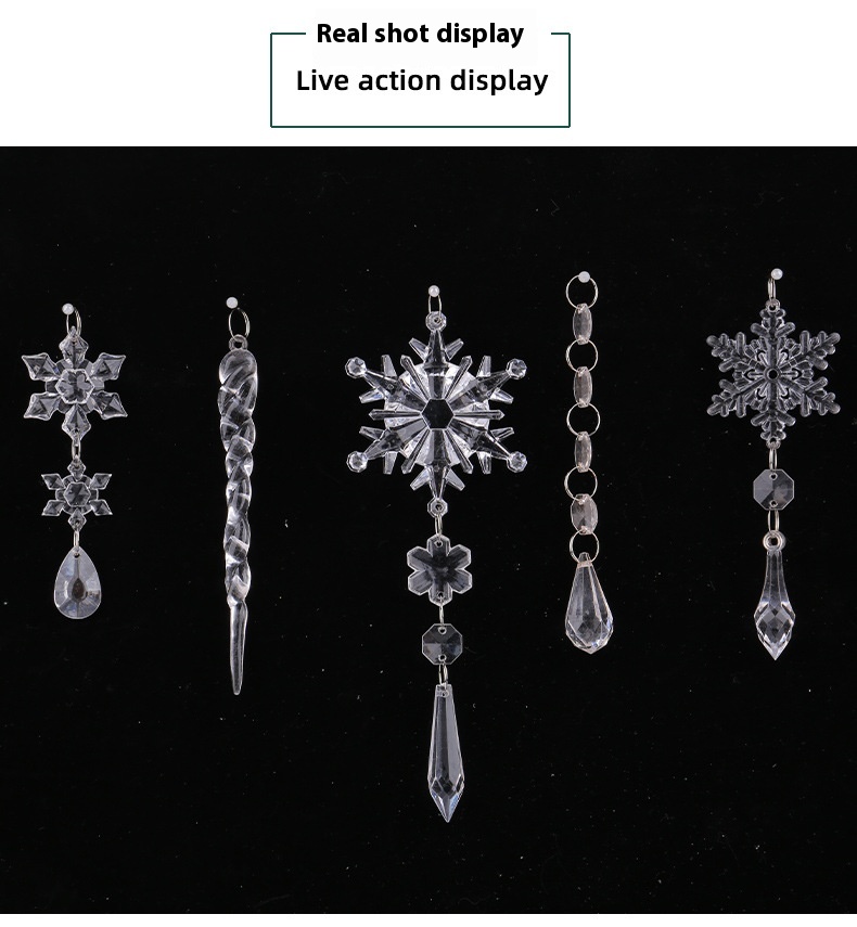 Title 11, Acrylic Snowflake Ice Strip Decoration Set