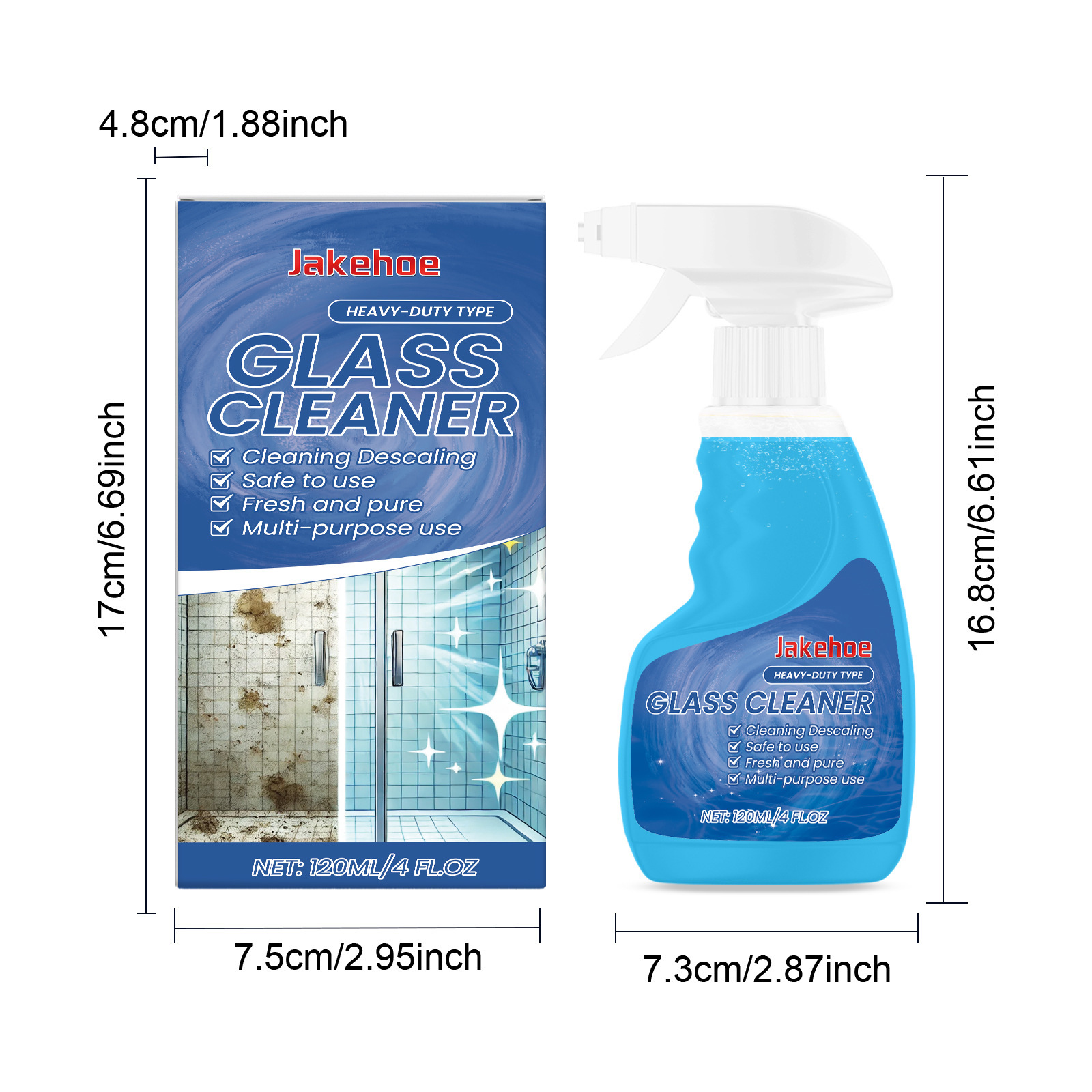 Title 1, Glass Descaling Cleaning Agent Dust Crystal Clear