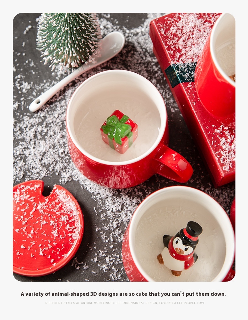 Title 1, Creative Christmas Gift Ceramic Water Cup