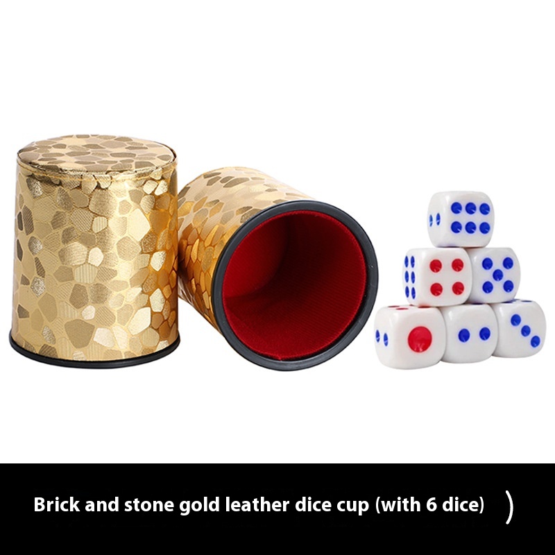 Masonry Gold Dice Box