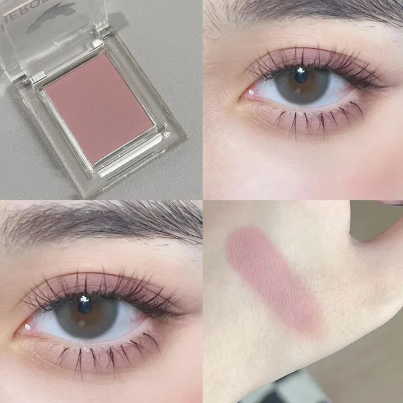 HERORANGE Charm Monochrome Eyeshadow Low Saturation Shimmer Matte - 08Color