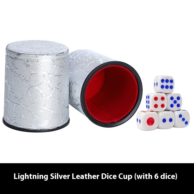 Lightning Silver Dice Box