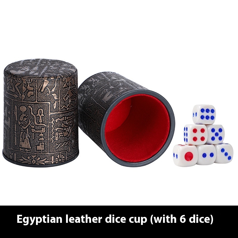 Egyptian Pattern Dice Box