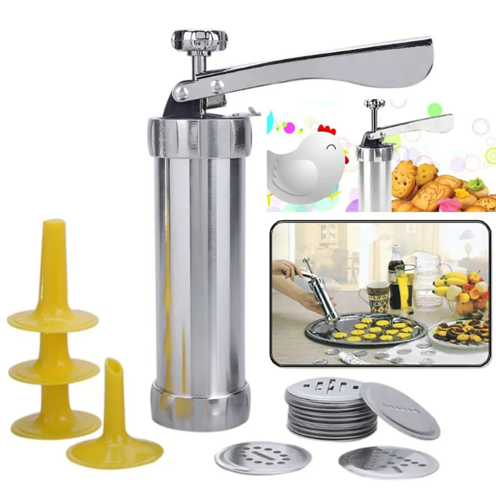 Cookie Press Gun And Icing Set Alloy