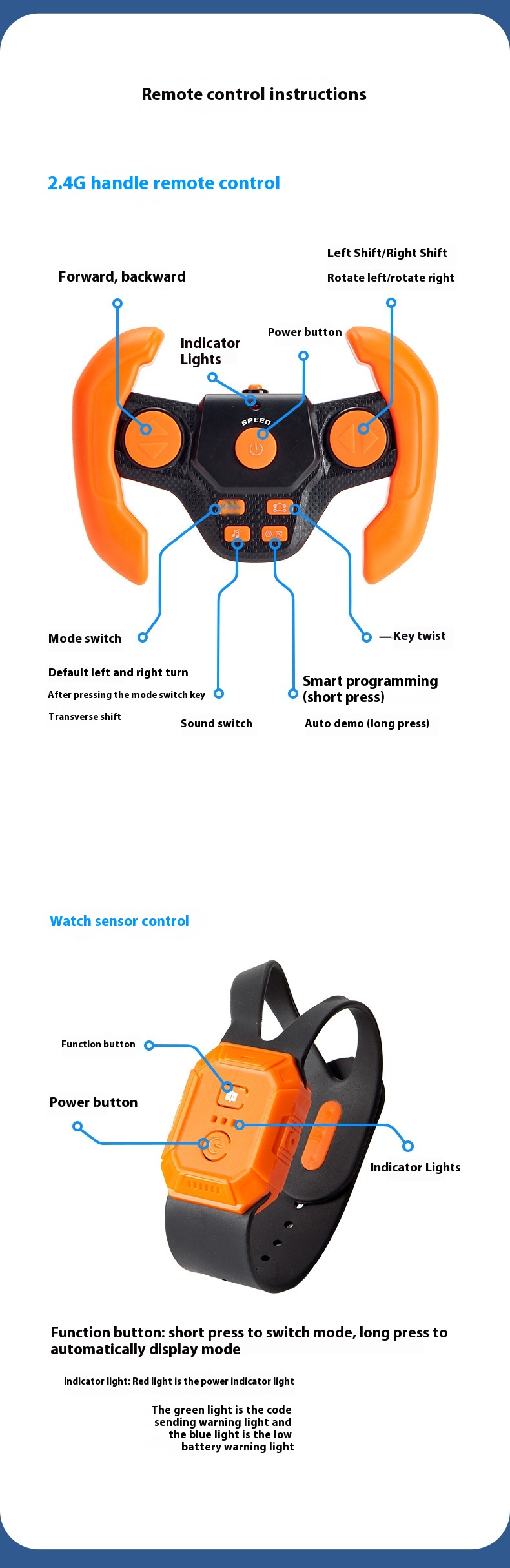 Title 6, Mini Gesto Sensing Carros de Controle Remoto El...