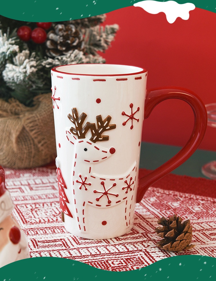 Title 3, Tasse en céramique Père Noël pour bureau et mai...