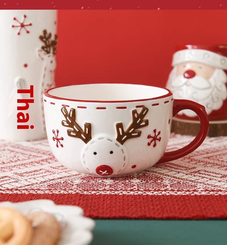 Title 5, Santa Claus Ceramic Cup Office Home