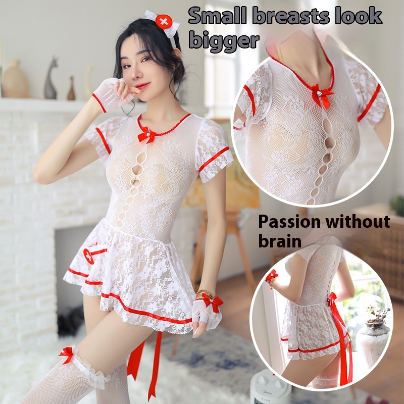 Cutout Maid Transparent Cheongsam Uniform