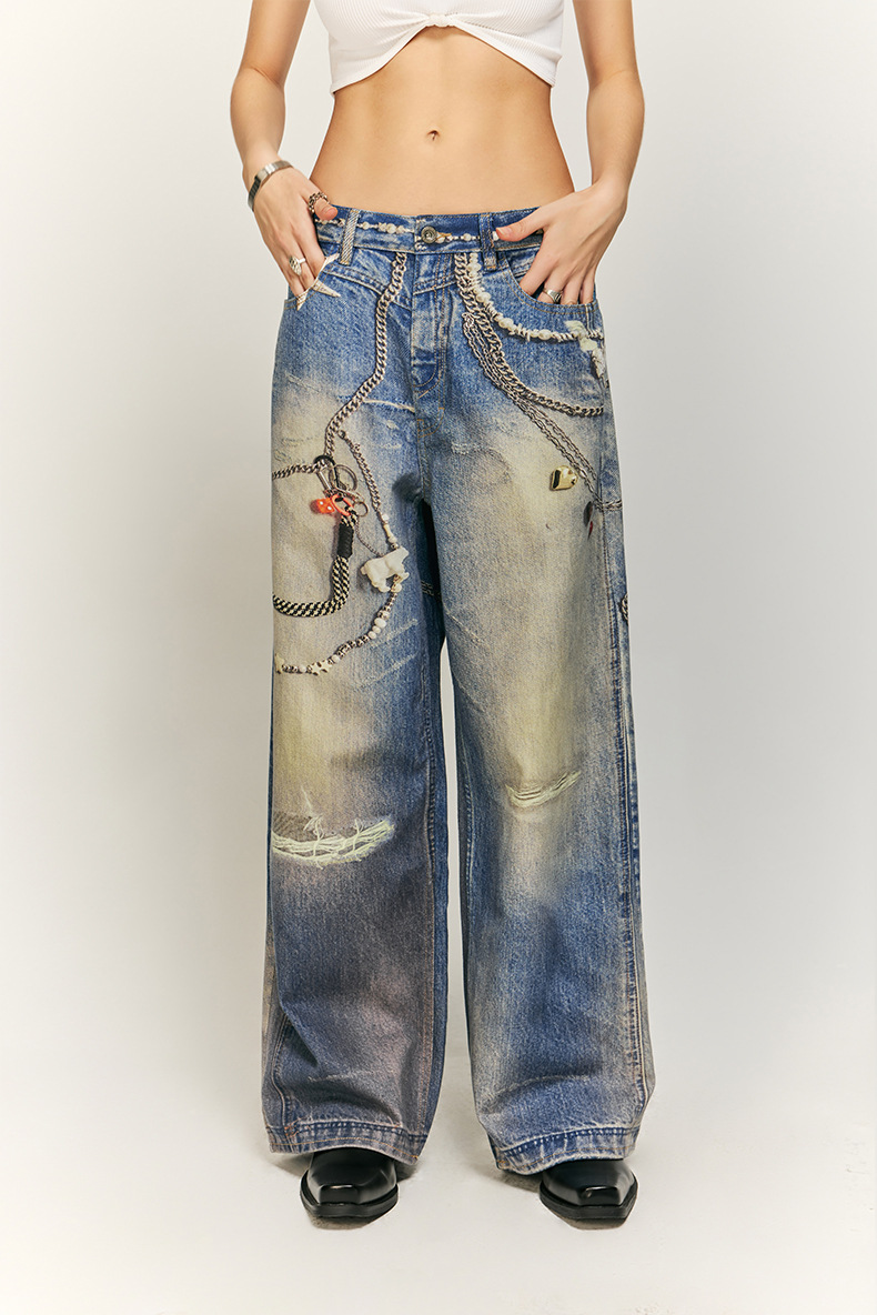 Title 2, Herren Digitaldruck Jeans Loose Street. Bequeme...