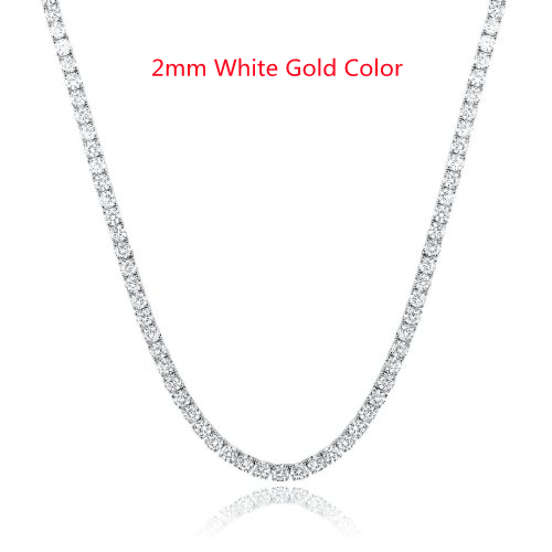 2mm White Gold Color