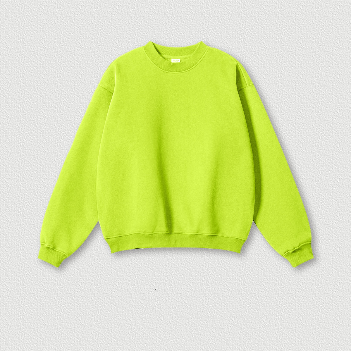 Fluorescent green round neck