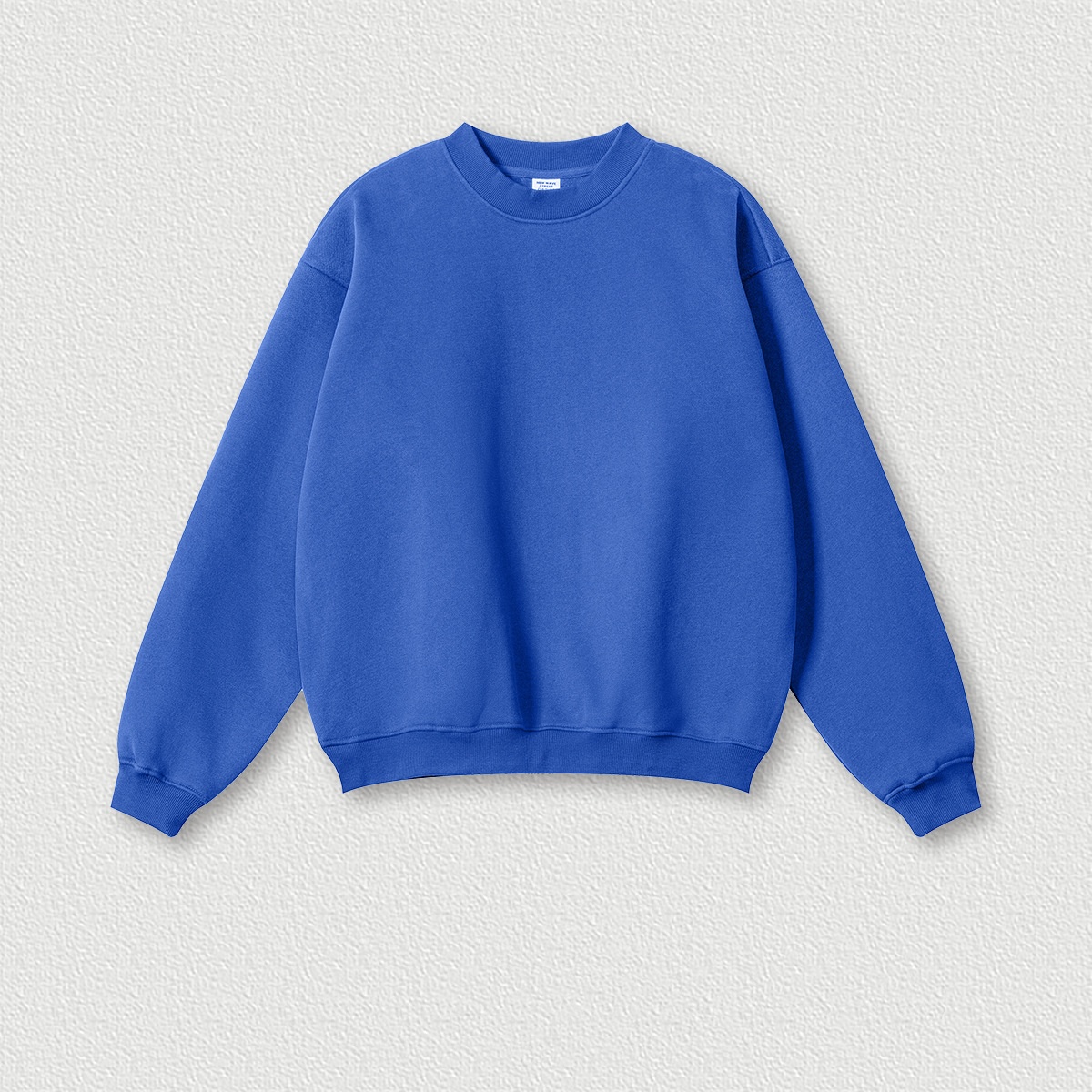 Blue round neck