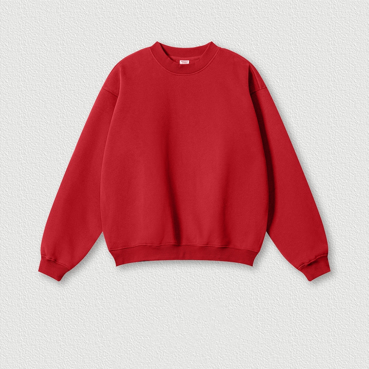 Red round neck