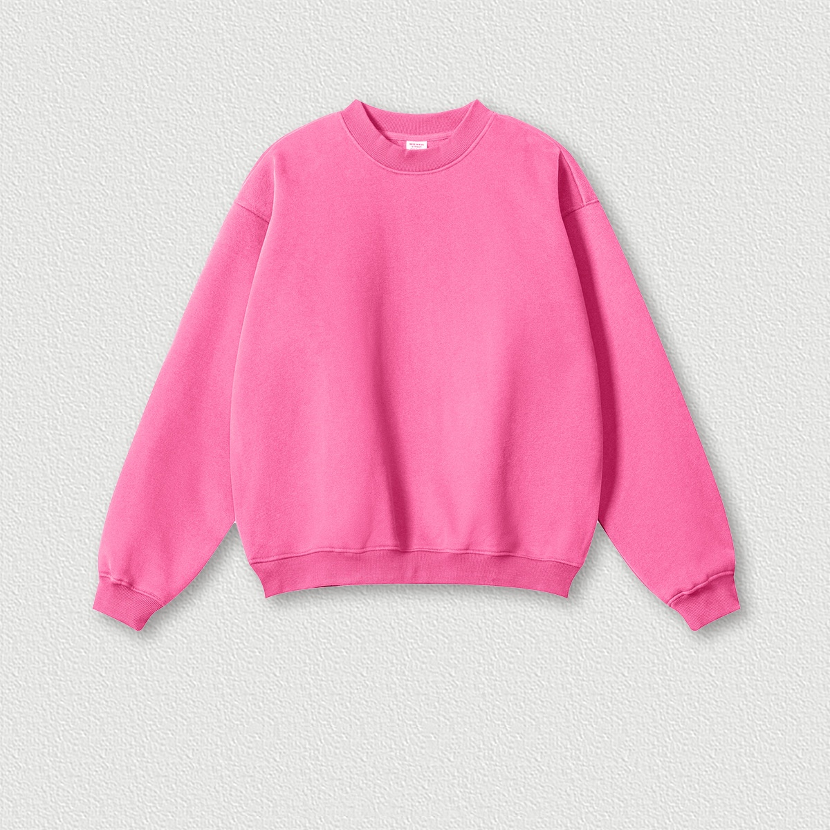 Rose pink round neck