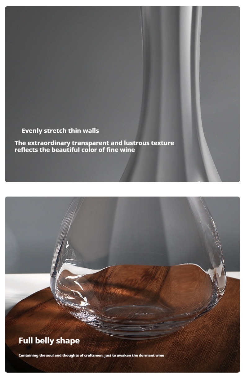 Title 6, Crystal Prismatic Wine Decanter Household Light...