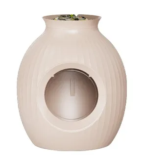 Flower Pot Style Fully Enclosed Deodorant Oversized Litter Box Pink - Shop at LoveMi