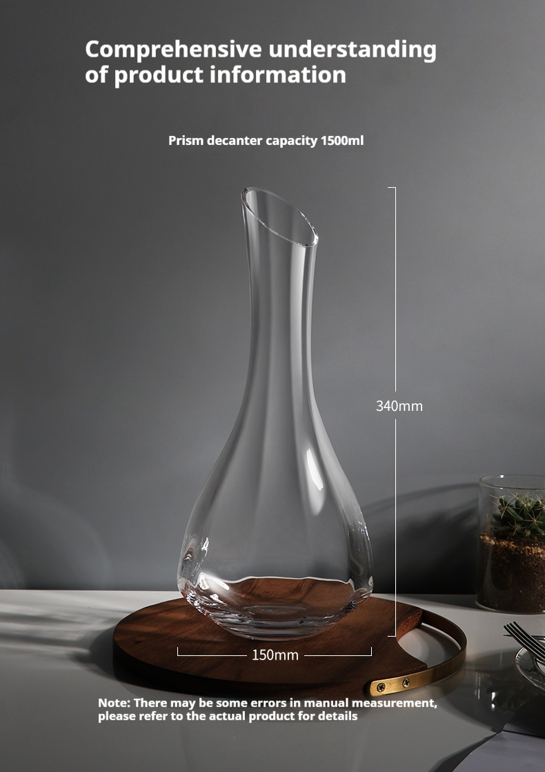 Title 3, Crystal Prismatic Wine Decanter Household Light...