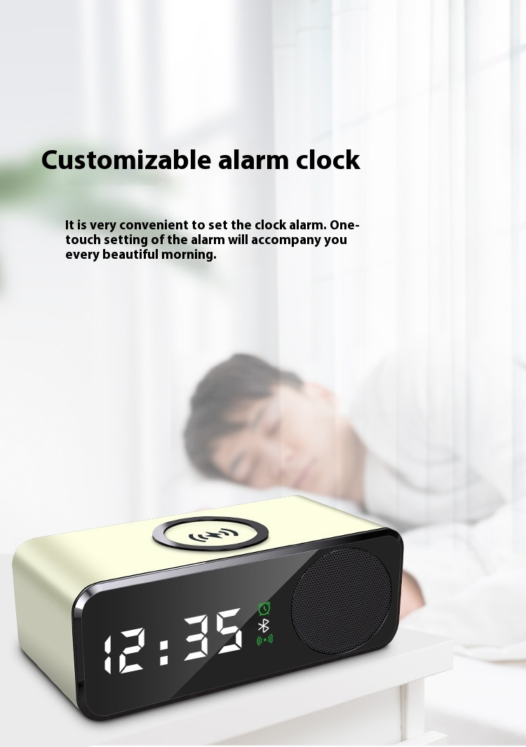 Title 9, Digital Clock Alarm Clock Bluetooth Amplifier R...