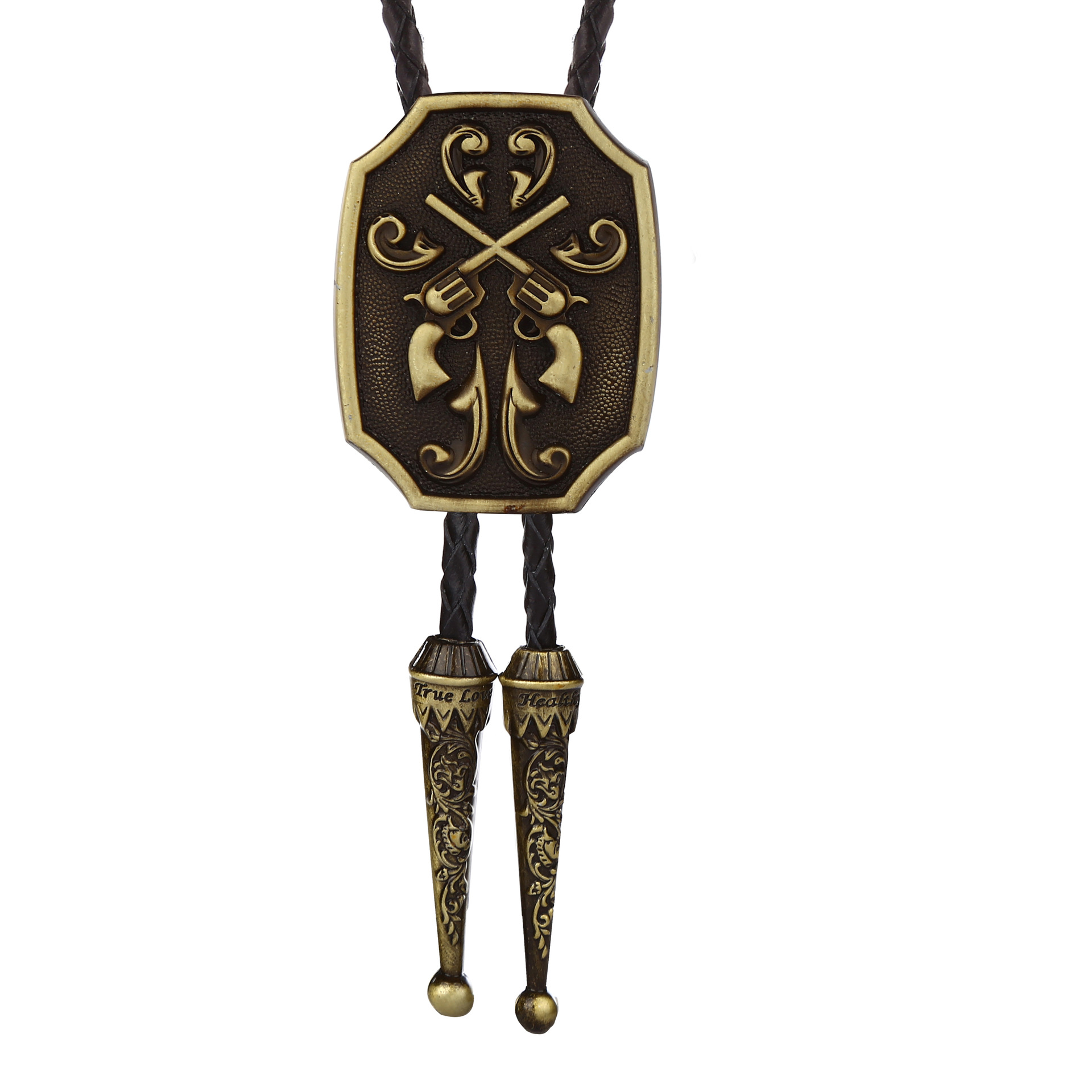 Title 3, Bolo Tie Silver Gold Suncha Two-tone