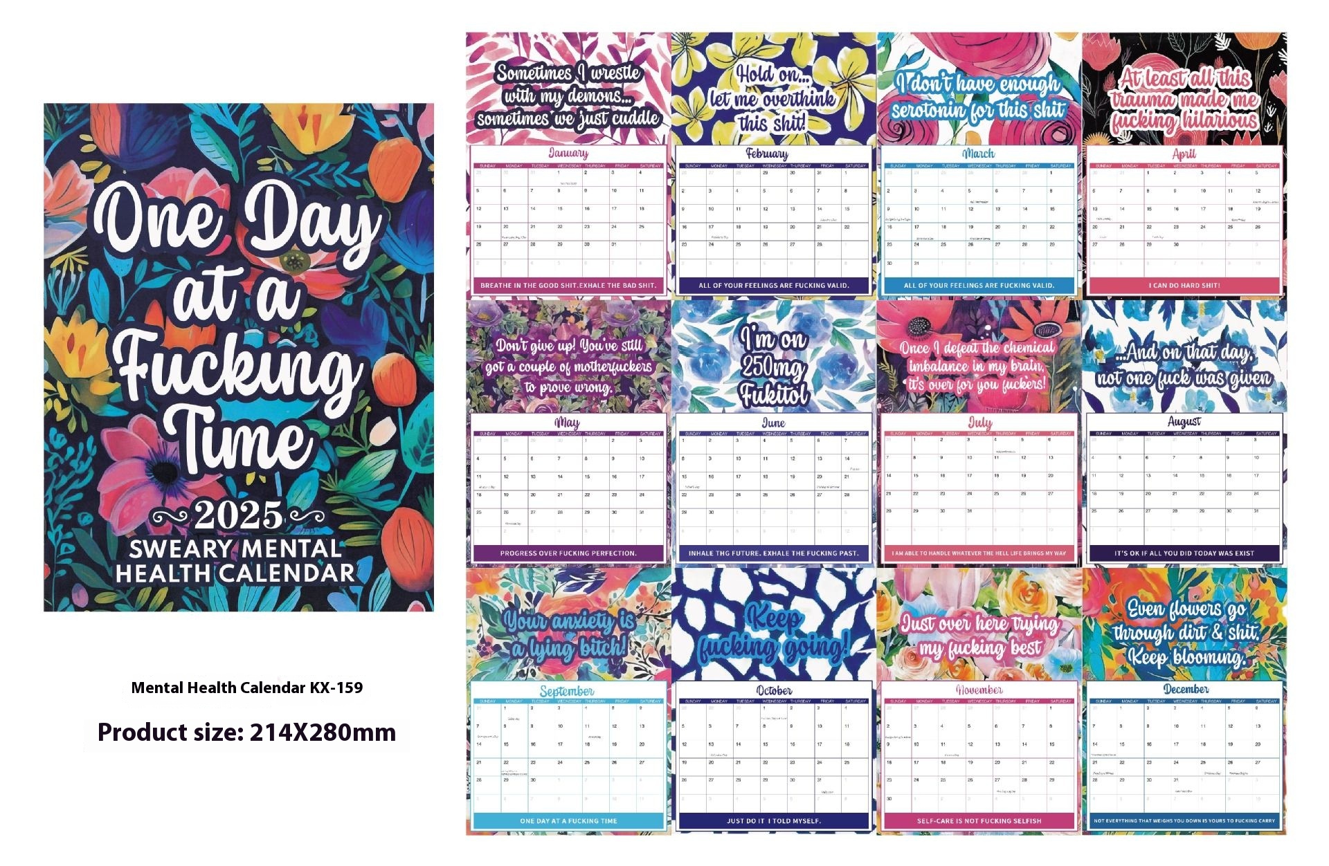 Title 2, Mental Health Color Calendar Fashion