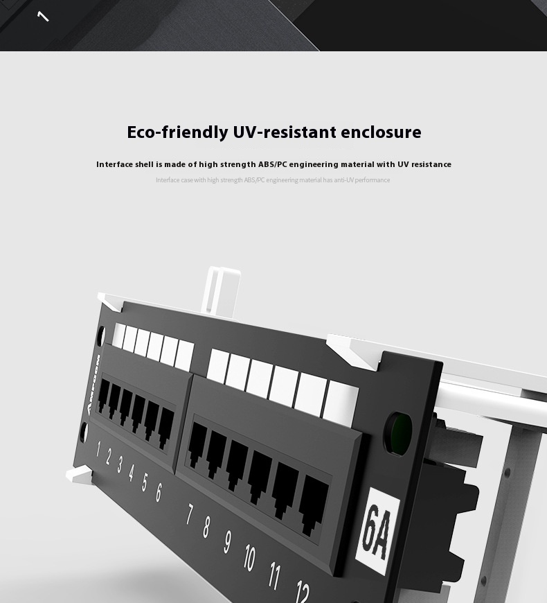 Title 3, Unshielded Cabinet Type 12-port Network Distrib...