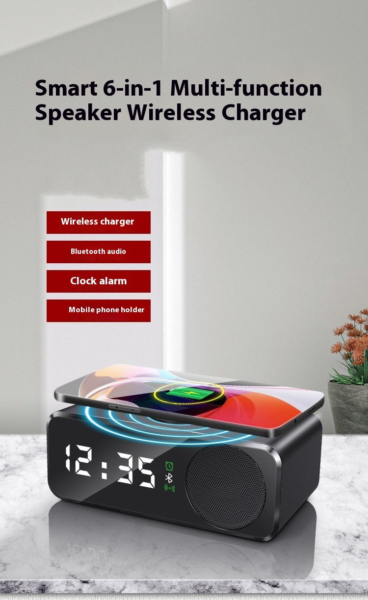 Title 7, Digital Clock Alarm Clock Bluetooth Amplifier R...