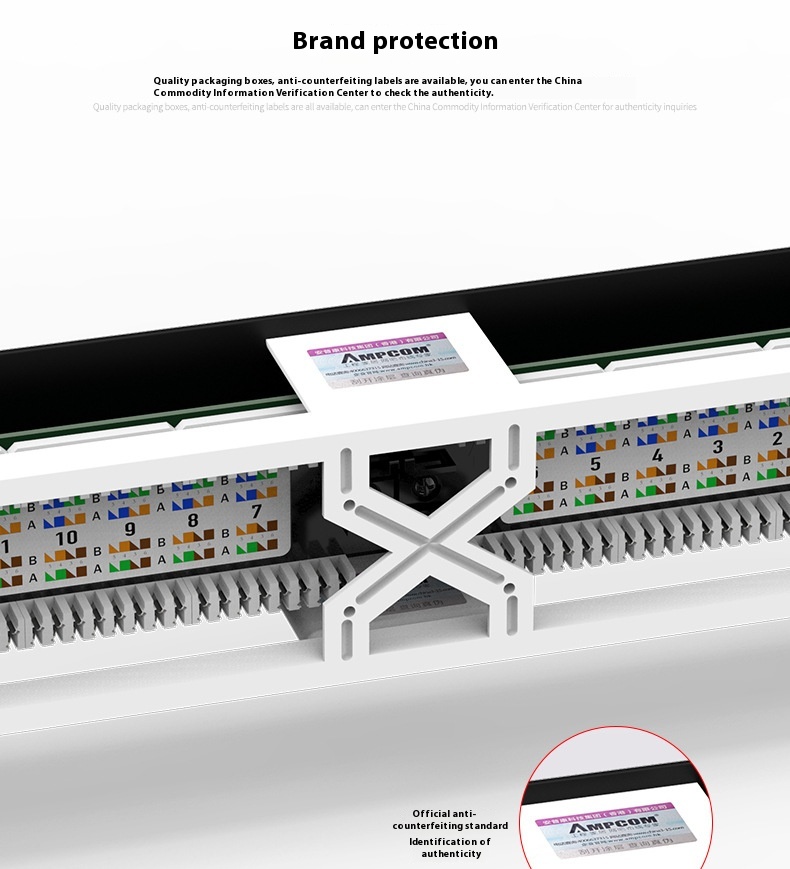 Title 6, Unshielded Cabinet Type 12-port Network Distrib...