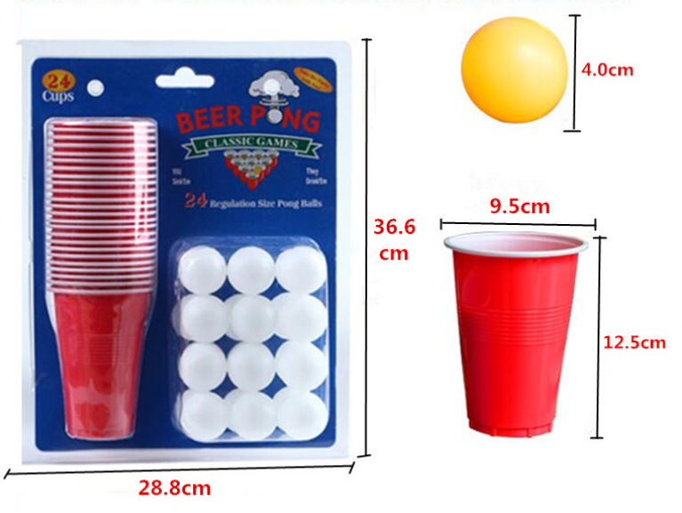 Title 1, 24 Beer Pong Game Cup Bar Supplies