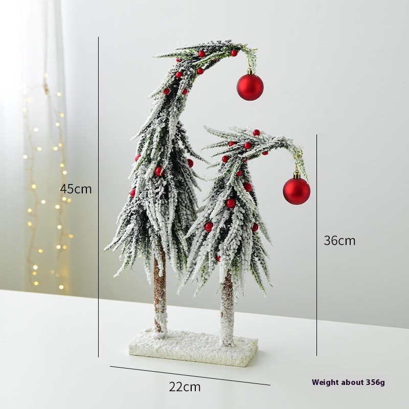 45CM Red Ball Double Tree