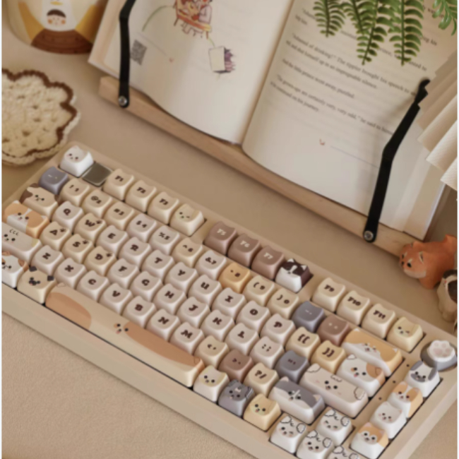 High Profile Thermal Sublimation PBT Material Cat Keycap Model