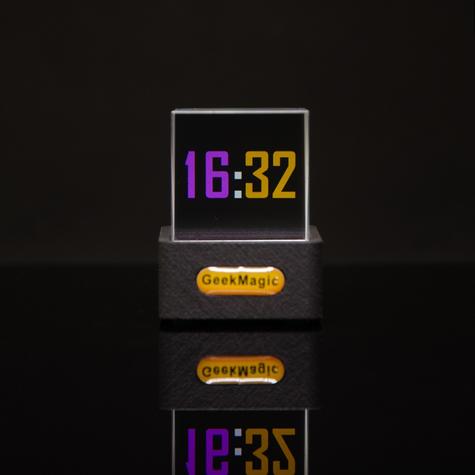 Title 8, Mini Transparent WiFi Weather Clock Desktop Dec...