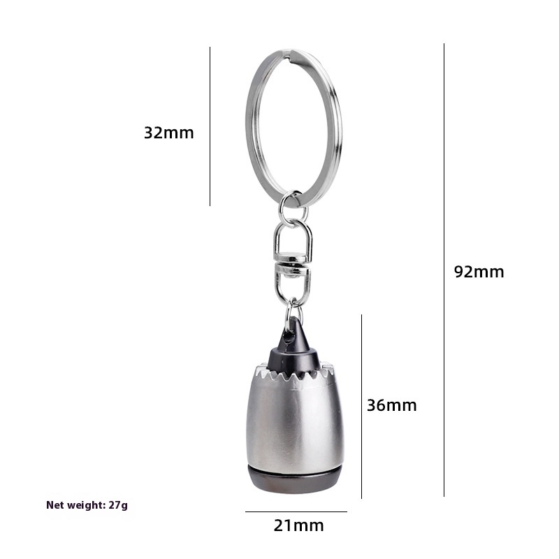 Title 7, Machine Engine Keychain Handbag Pendant Simulat...