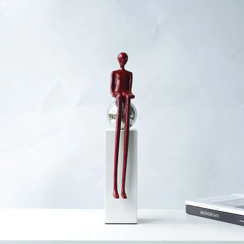 Modern Minimalist Metal Ornaments Abstract Living Room Decorations