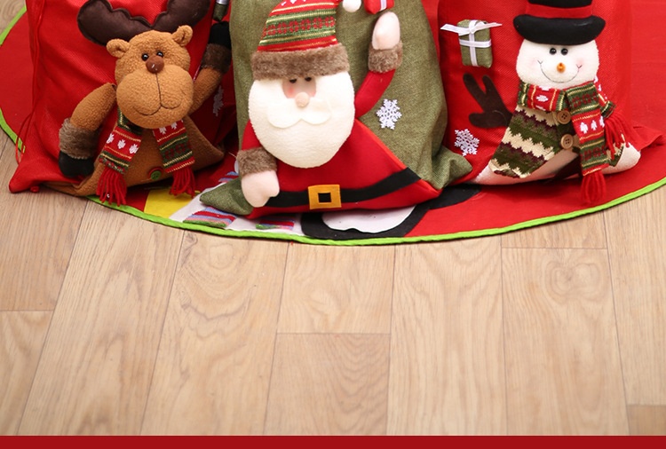 Title 8, New Large Three-dimensional Linen Christmas Gif...