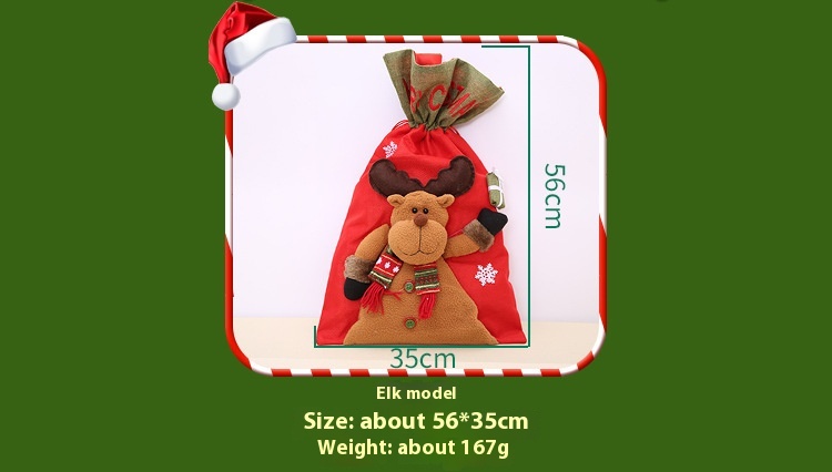 Title 12, New Large Three-dimensional Linen Christmas Gif...