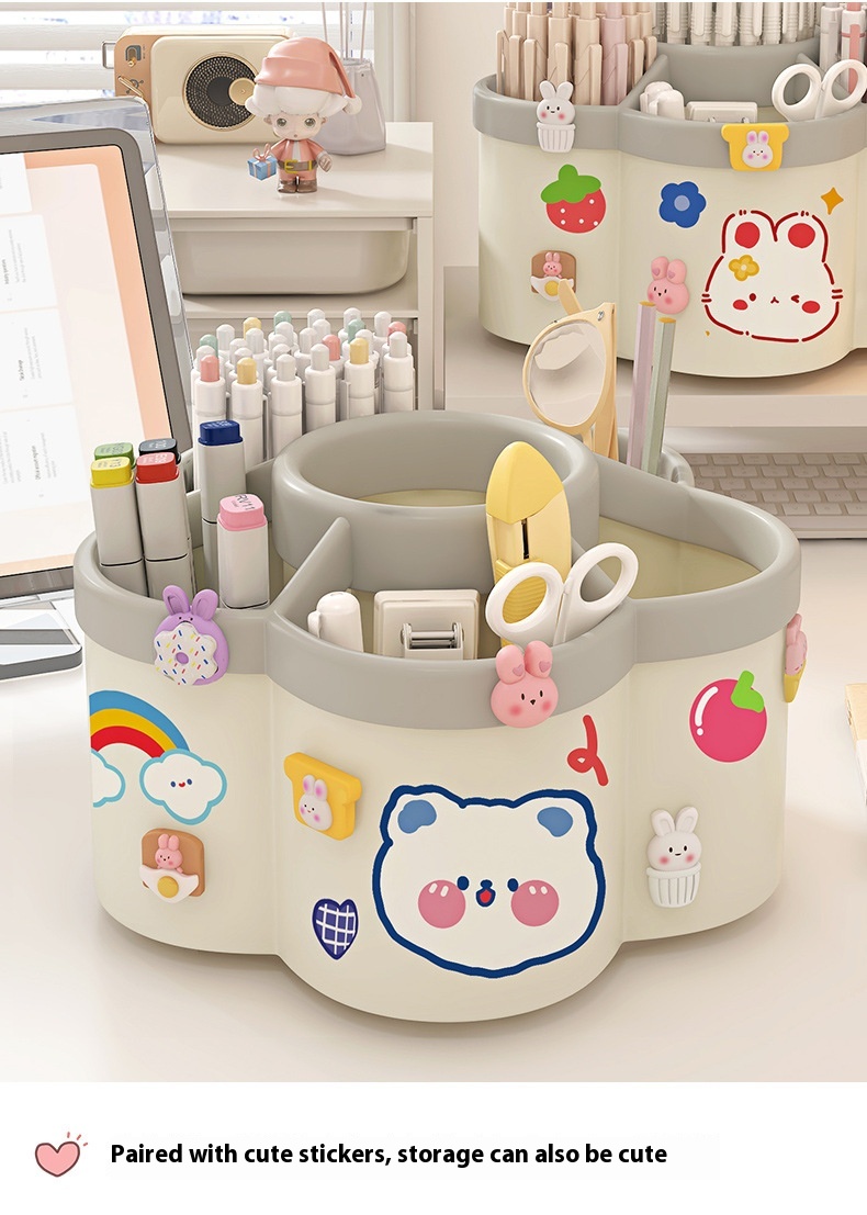 Title 8, Rotating Pen Holder Storage Container Student O...