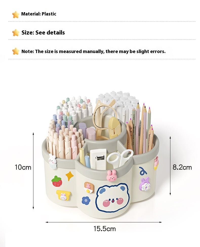 Title 1, Rotating Pen Holder Storage Container Student O...