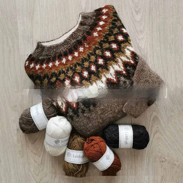 Women's Knitted Fashion Sweater Brown - Shop at LoveMi
