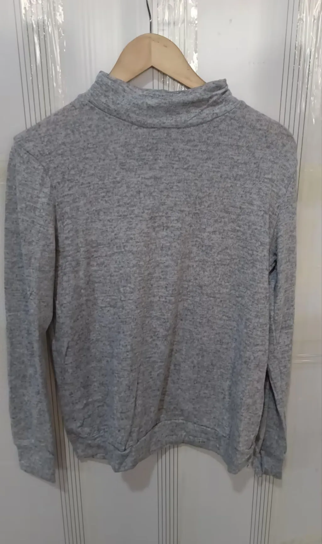 Fashion Long Sleeve Pullover Sweater Fall And Winter Fashion Solid Color Knitted Tops For Women Clothing - Light Gray